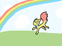Dancing under the rainbow! :p
