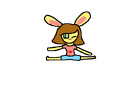 Speed draw bunny person
