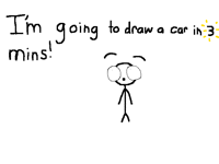 Drawing a car in three mins