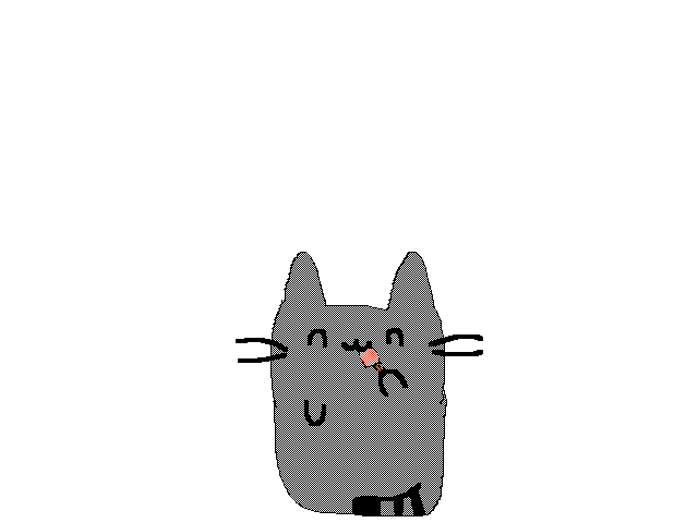 Pusheen licking popsicle(collab w/kittylover8