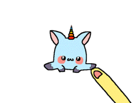 Drag the unicorn