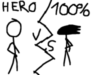 Hero Vs. 100% V. 1