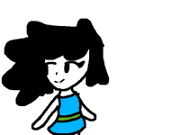 Girl speed draw