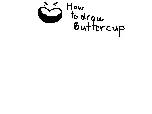 How to draw buttercup