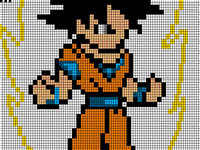 Goku pixel