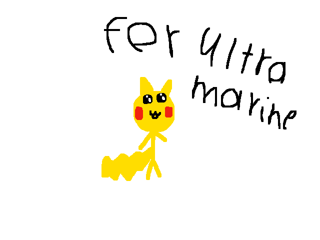 Pikachu stickman for ultra marine