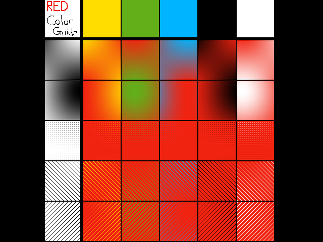 Red Color Guide