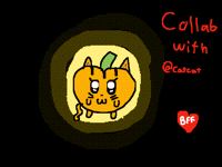 Collab with @catcat pumkin with a cat face