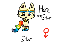 The cat that @qqStar won at the contest