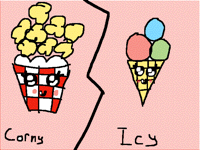 Corny or Icy (cute chalange)
