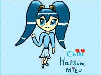 Chibi Hatsune Miku in different clothes