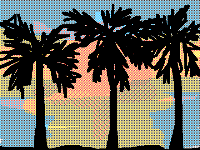 Wobbling Palm Trees