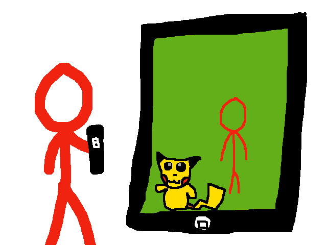 Catching batman instead pf pikachu