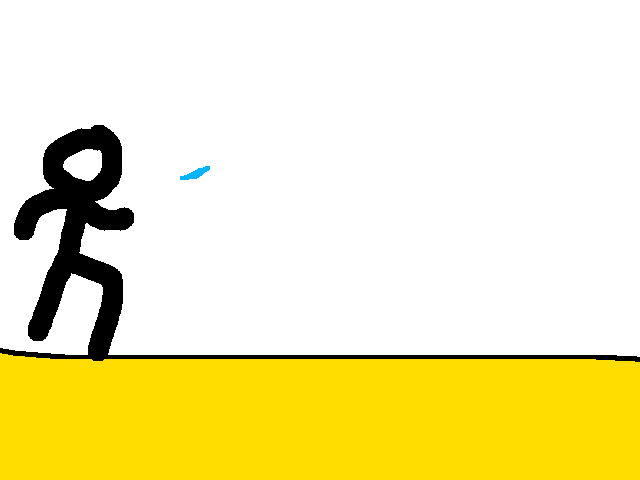 Man trying to catch a butterfly