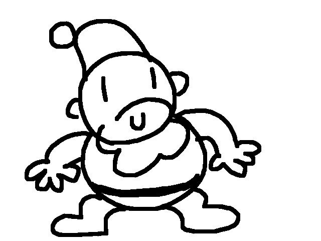 this was my sketch for santa