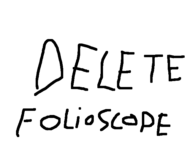 Delete a folioscope