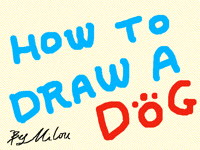 How to draw a dog