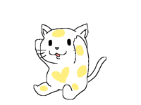 A kitty wash his head