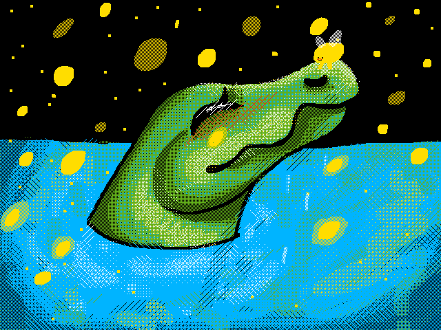 Bathing in fireflies