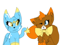 Brownie and starz! Trade art (@kittylover8