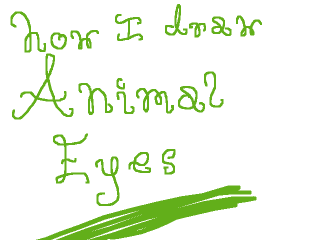 How I draw Animal Eyes