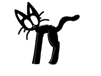 Black Cat Muuw For Halloween