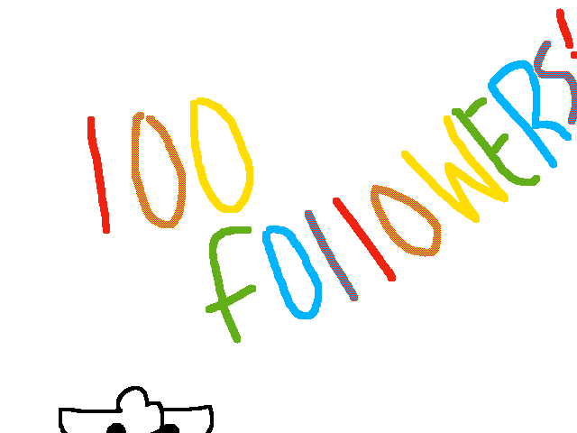 100 followers plus two of my newest oc's!