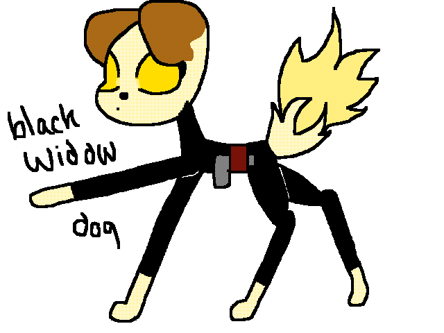 Black Widow Dog~Marvel Pups Series