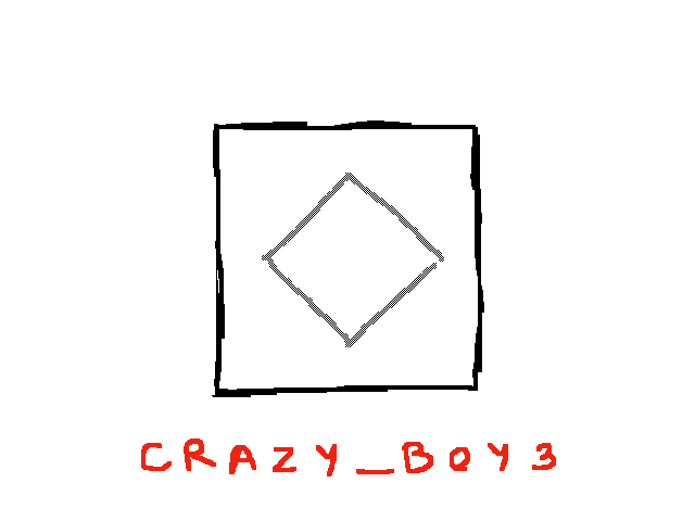 3D rotating cube /w text