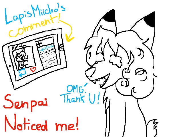 my reaction when senpai noticed me