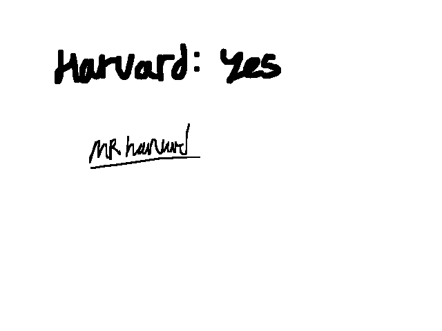 just got accepted into harvard!!