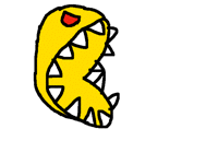 How to draw Evil Pacman