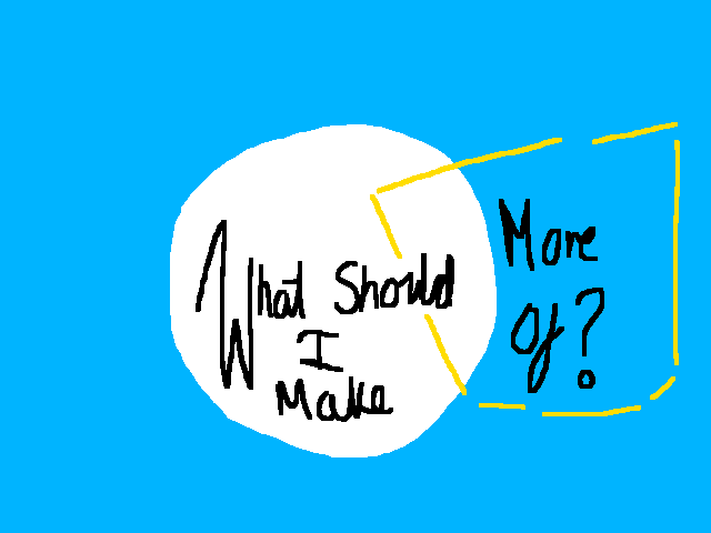What should i make more of?