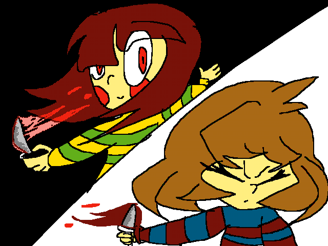 Chara and Frisk
