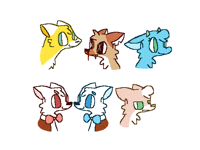 A few Oc headshots (old and new)