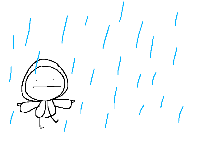 It’s raining now,good I guess...