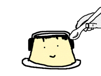 Dancing pudding
