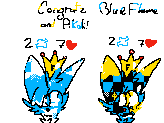 ! Winner draw ! ||PiKali/BlueFlame||