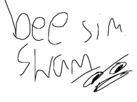 Bee swam chat room with utronicfloofy (snowy fluff