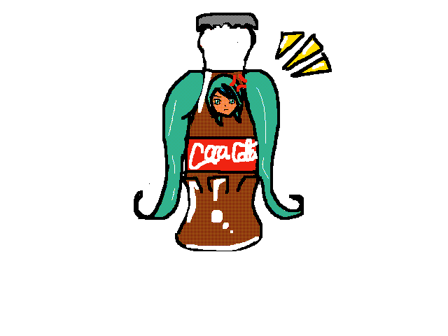 Coca cola miku bottle