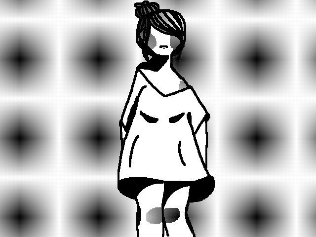 achromatic girl