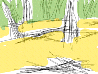 Running through the woods