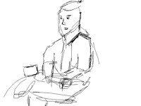 Leo talking