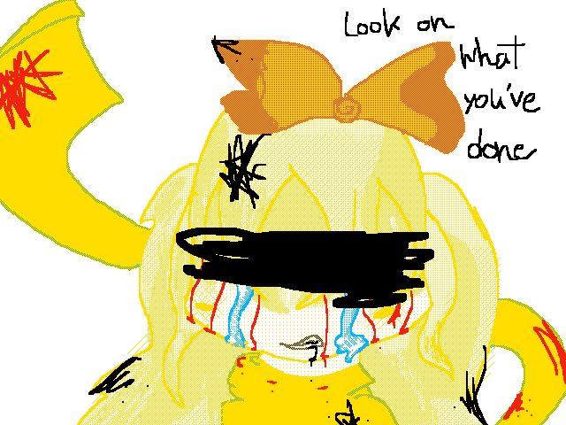 Why did you do this to me? (little creepy art)