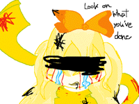 Why did you do this to me? (little creepy art)