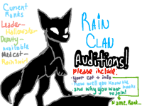 RainClan Auditions!