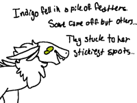How Indigo got her feathers.