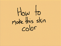 How to make a skin color