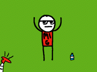 When you finally do the bottle flip