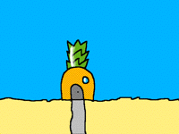 Who lives in a pineapple unda da sea